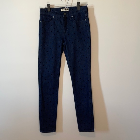 Madewell Polka Dot High Rise Skinny - Picture 2 of 5